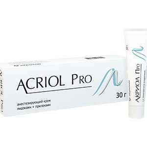 Акриол Про — обезболивающий крем для кожи